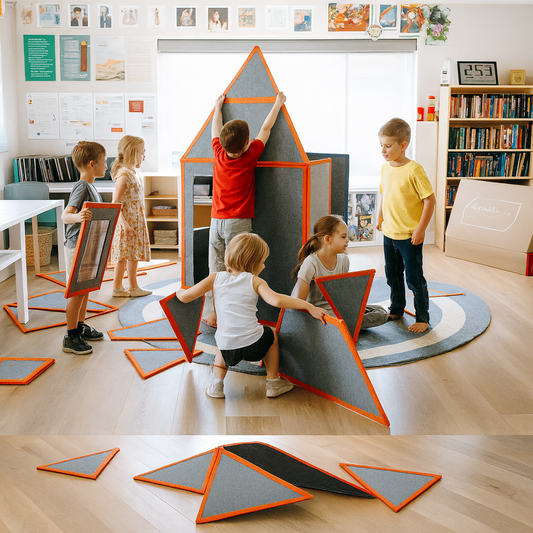 RollyKids®️ Magnetisches Spielhaus für Kinder ab 4 Jahren – Individuell gestaltbare Burgen, Ausgabe 2025